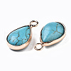 Synthetic Turquoise Pendants G-S359-279A-3