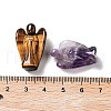 Natural & Synthetic Gemstone Carved Angel Statues Ornament G-P525-16-4