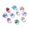 Transparent Glass Charms GLAA-O017-02-1
