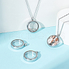 Unicraftale 4Pcs Stainless Steel Locket Pendants STAS-UN0061-63B-4