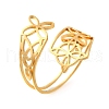 304 Stainless Steel Cuff Rings RJEW-S628-09G-2
