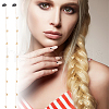 HOBBIESAY 2 Pairs 2 Colors Iron Snap Hair Clips OHAR-HY0001-01-6