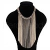 Fashionable Alloy Multi-strand Tassel Bib Necklaces for Women FS-WG403CE-01-1