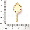 Brass Micro Pave Cubic Zirconia Pendants KK-U076-04G-04-3