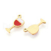 304 Stainless Steel Enamel Charms STAS-T065-65G-02-2