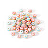 50Pcs Transparent Stripe Resin Beads RESI-YW0001-02D-1