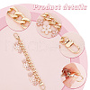   2Pcs Alloy Enamel Sakura Charm Purse Strap Extenders AJEW-PH0018-01-4