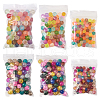 Transparent Frosted Glass Beads and Transparent Crackle Glass Beads CCG-CD0001-01-10