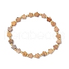 Natural Picture Jasper Beads Stretch Bracelets for Women BJEW-JB11768-06-2