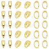 Brass Snap on Pendant Bails KK-LP0001-20B-1