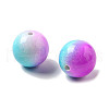 Baking Paint Opaque Acrylic Beads OACR-H049-02B-2