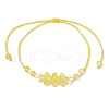 Electroplate Glass Beaded Braided Bead Bracelets BJEW-MZ00183-05-3