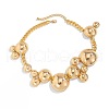Round Alloy Bib Necklaces & Bracelets Sets for Women FS-WG4790D-02-4