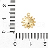 Brass Pave Clear Cubic Zirconia Charms KK-V016-18G-3