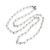Non-Tarnish 304 Stainless Steel Paperclip Chains NJEW-G340-09P-3