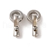 Brass Fold Over Clasps KK-U016-10P-1
