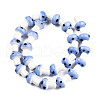 Handmade Porcelain Ceramic Beads Strands PORC-T006-05C-3