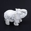Howlite 3D Elephant Home Display Decorations G-A137-B01-03-1