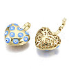 Brass Enamel Pendants KK-N237-001-NF-3