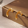 Geometric Stainless Steel Stud Earrings WF7781-2