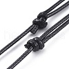Adjustable Korean Waxed Polyester Cord Necklace Making AJEW-JB00510-01-3