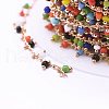 Glass Handmade Beaded Chains CHC-I006-12G-NF-3