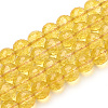 Natural Citrine Beads Strands G-T064-20-10mm-1