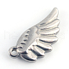 Tarnish Resistant 201 Stainless Steel Wing Pendants STAS-Q192-27-2