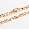 Eco-Friendly Rack Plating Brass Chain Necklaces MAK-J016-02G-A3.0-FF-1