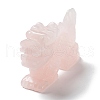 Natural Rose Quartz Carved Healing Dragon Figurines DJEW-F025-02C-2