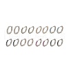Rack Plating Brass Micro Pave Cubic Zirconia Hoop Earrings EJEW-H143-15P-1
