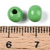 Spray Painted Round Natural Schima Wood Beads WOOD-A018-6mm-08-3