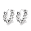 Tarnish Resistant 304 Stainless Steel Hollow Heart Huggie Hoop Earrings for Women EJEW-C096-06P-1