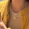 Bowknot 925 Sterling Silver Pendant Necklaces for Women NJEW-F338-04S-3
