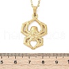Halloween Skull Spider 304 Stainless Steel Pendant Necklaces NJEW-M096-15G-3