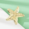 Ocean Theme Brass Cuff Rings RJEW-C135-01G-17-2