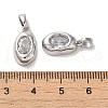 Brass Micro Pave Cubic Zirconia Pendants KK-H461-04P-3