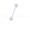 Acrylic Straight Barbell Piercing Tongue Rings for Women Men WG2E38E-01-1