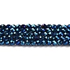 Electroplate Glass Beads Strands GLAA-H021-01A-FP03-2