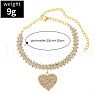 Heart Brass with Crystal Rhinestone Anklets FS-WGD5A5F-02-2