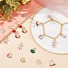 CHGCRAFT 64Pcs 16 Style Alloy Enamel Pendants ENAM-CA0001-33-4