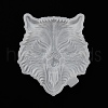 Wolf Head DIY Silicone Molds AJEW-D052-03-2