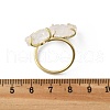 Natural Quartz Crystal Cuff Rings RJEW-B122-02G-02-5