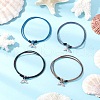 Whale Fishtail Alloy Charm Bracelets BJEW-JB11853-1