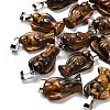 Natural Tiger Eye Pendants G-B127-10P-12-1