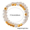Mother's Day Jewellery Bohemian Style Natural Pearl & Electroplated Synthetic Non-magnetic Hematite Stretch Beaded Bracelets for Friends and Besties UB6444-5