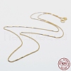925 Sterling Silver Box Chain Necklaces STER-F039-40cm-04G-3