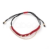 Adjustable Nylon Thread Braided Bead Bracelets BJEW-JB05822-05-1