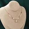 Mother's Day Jewellery Pearl Pendant Necklaces NJEW-P325-02G-3