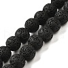 Natural Lava Rock Bead Strands G-L435-03-8mm-18-1